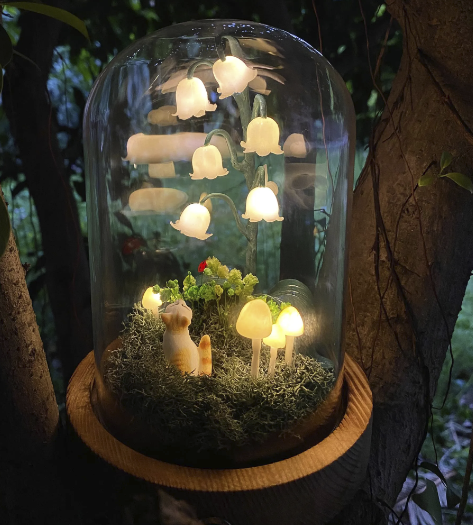 Enhance Your Garden with a French Lily of the Valley Lamp